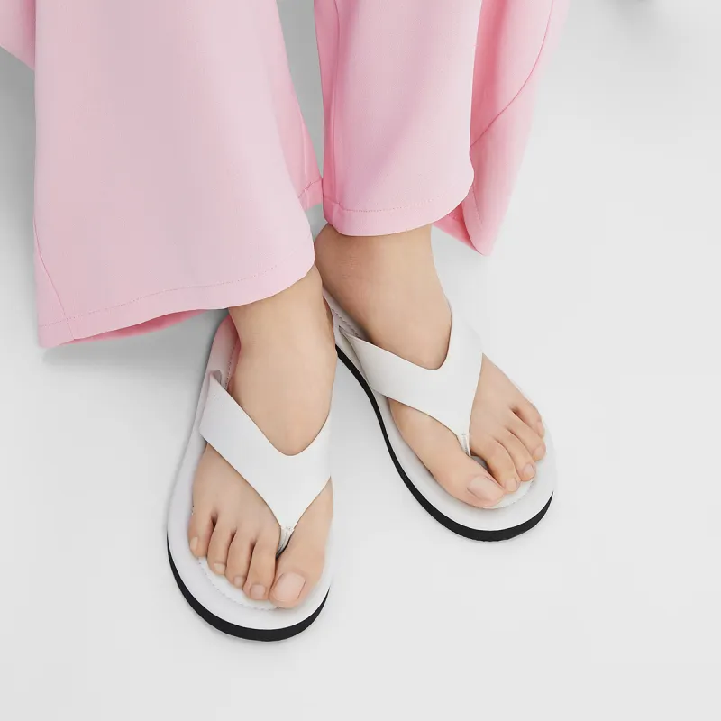 CHARLES&KEITH EVA Flip Flops 1cm Women's-3