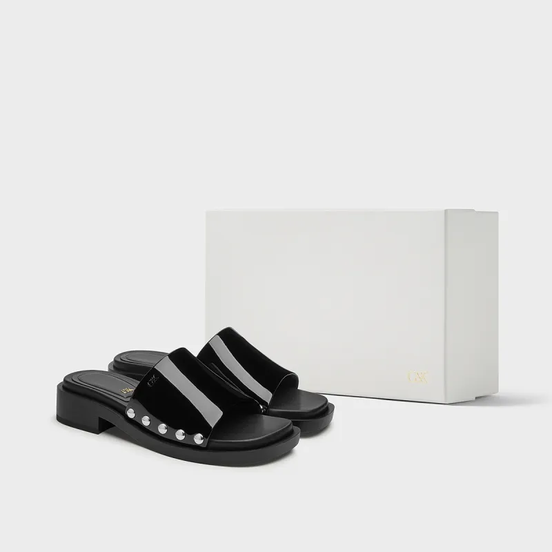 CHARLES&KEITH Composite Sole Slide Slippers 3.3cm Women's-3