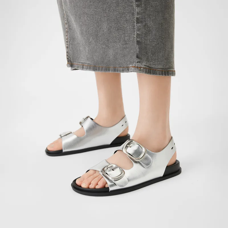 CHARLES&KEITH Small Ck One Strap Sandals 1.5cm Women's-3