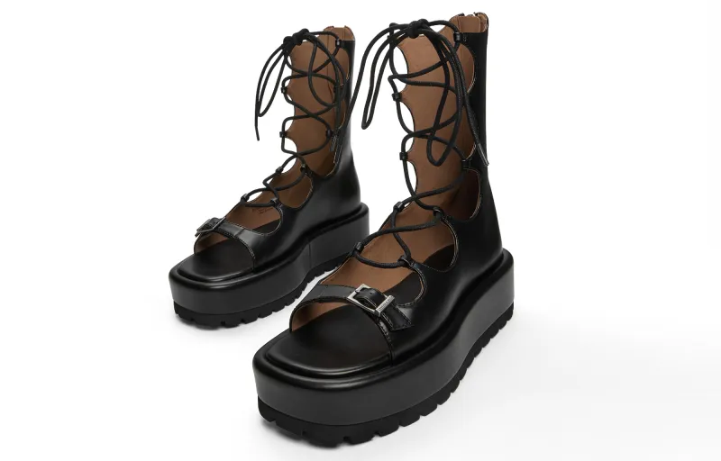 CHARLES&KEITH Small Ck Roman Sandals 5cm Women's-2