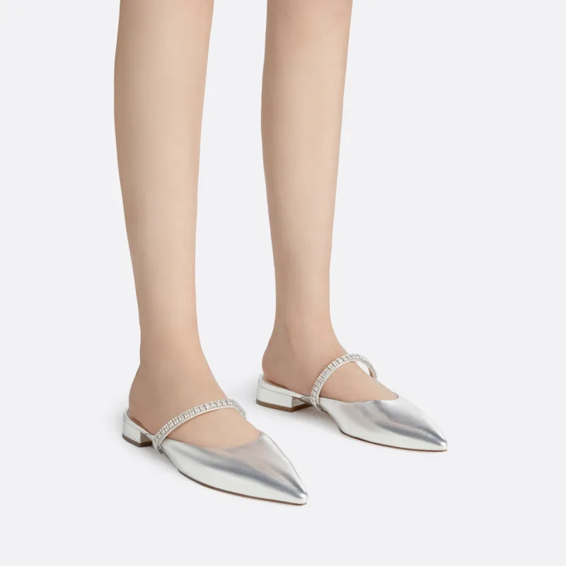 CHARLES&KEITH Closed Toe Slippers 2.1cm Women's-3