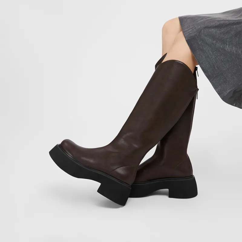 CHARLES&KEITH Small Ck Knee high Boots 6.5cm Women's-7
