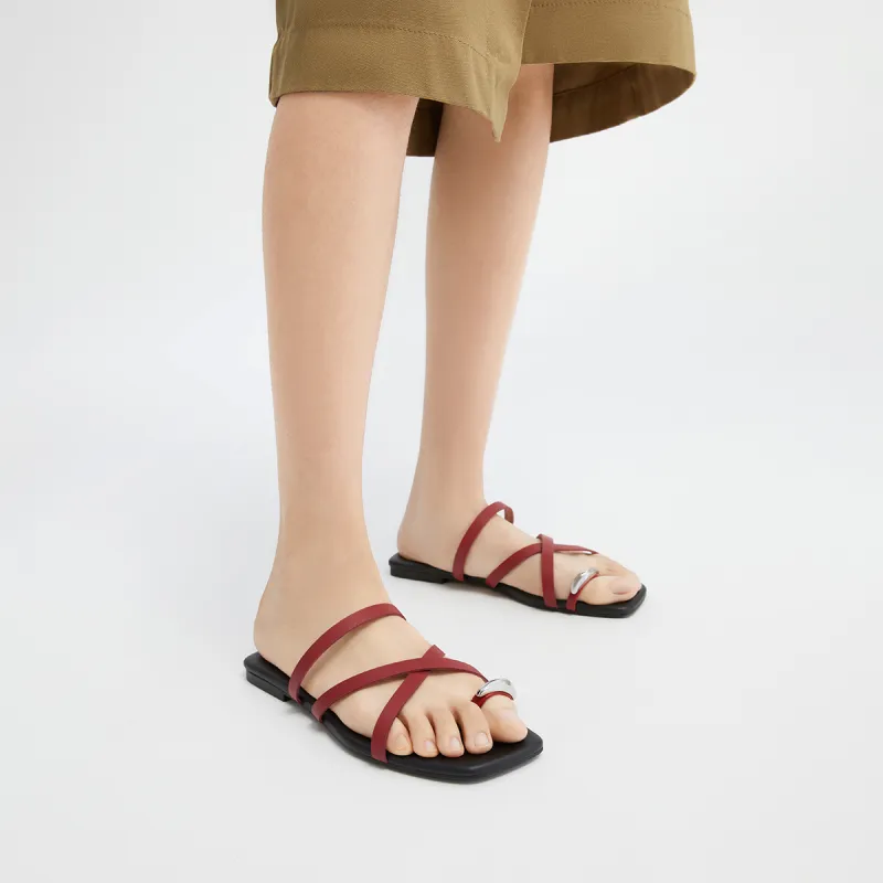 CHARLES&KEITH Composite Sole Slide Slippers 1.5cm Women's-14