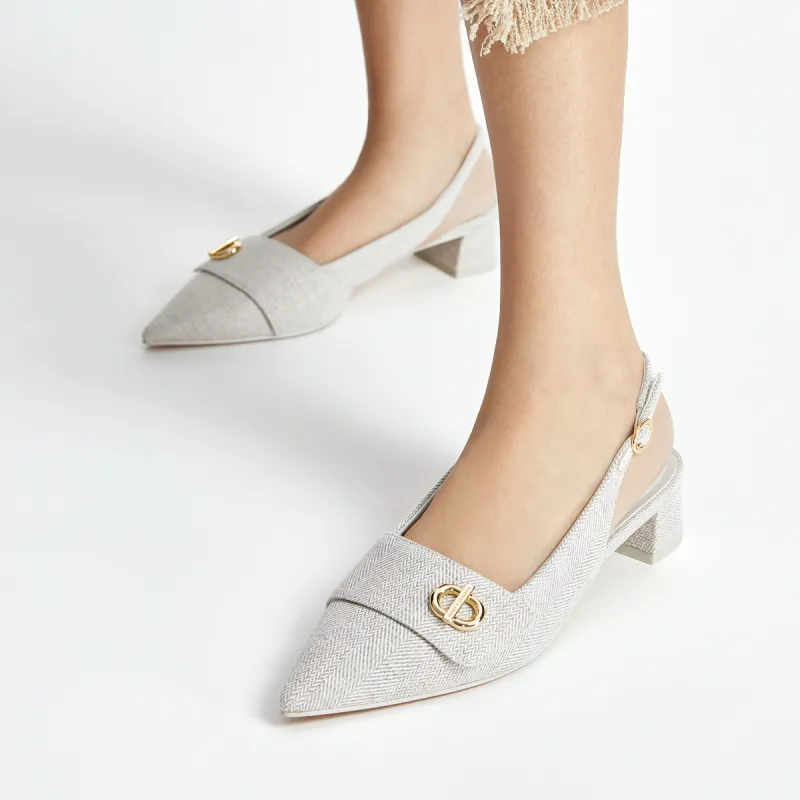 CHARLES&KEITH Small Ck One Strap Sandals 3.6cm Women's-8