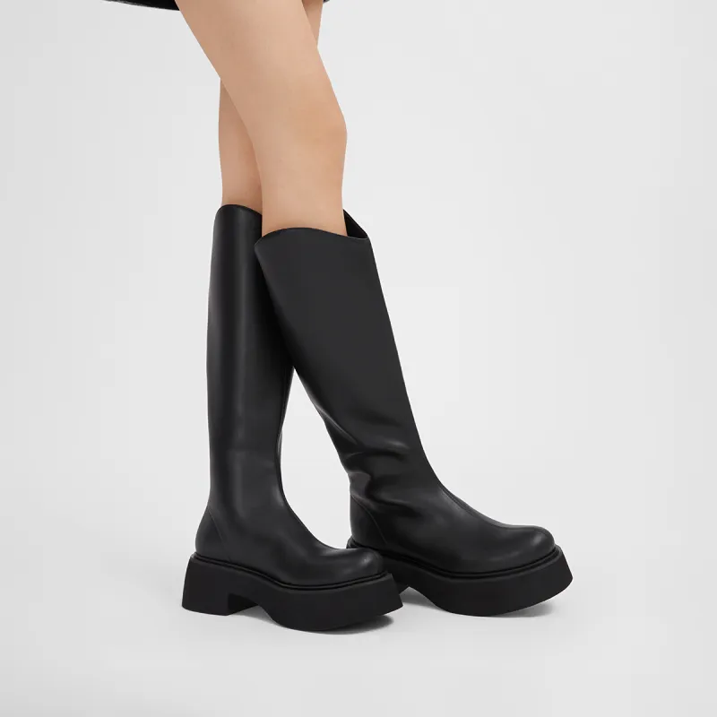CHARLES&KEITH Small Ck Knee high Boots 6.5cm Women's-3