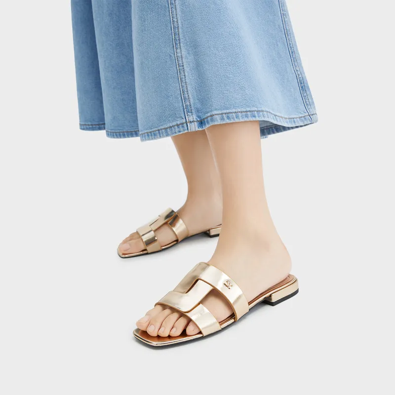 CHARLES&KEITH Composite Sole Slide Slippers 2cm Women's-8