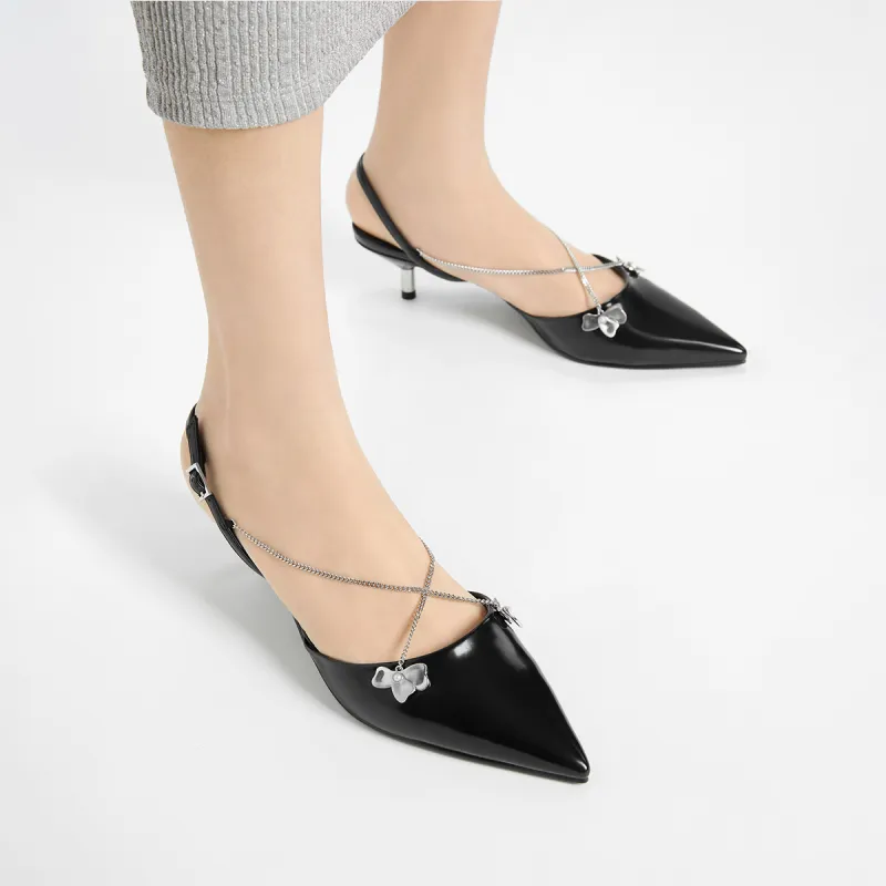CHARLES&KEITH Small CK Strap Sandals 5.3cm Women's-9