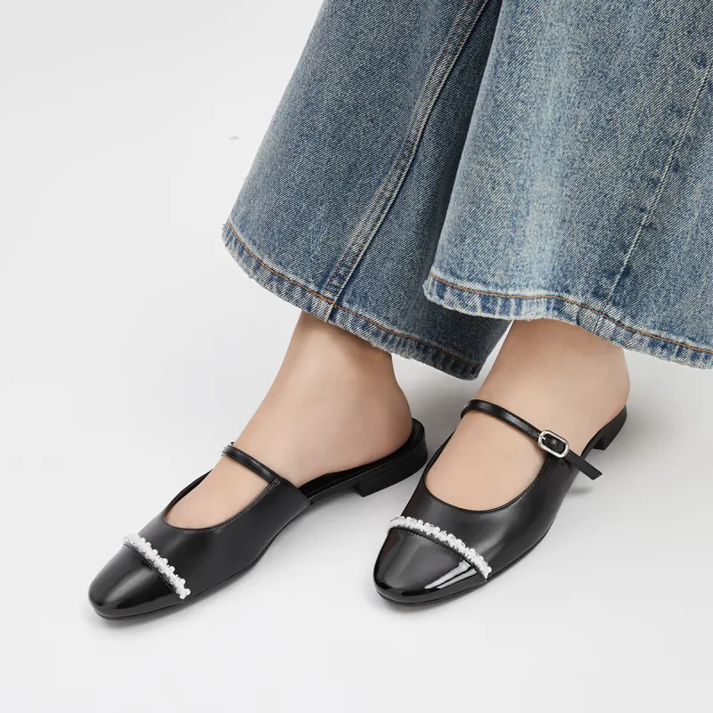 CHARLES&KEITH Composite Sole Slip Resistant Closed Toe Slippers 1.6cm Women's-11