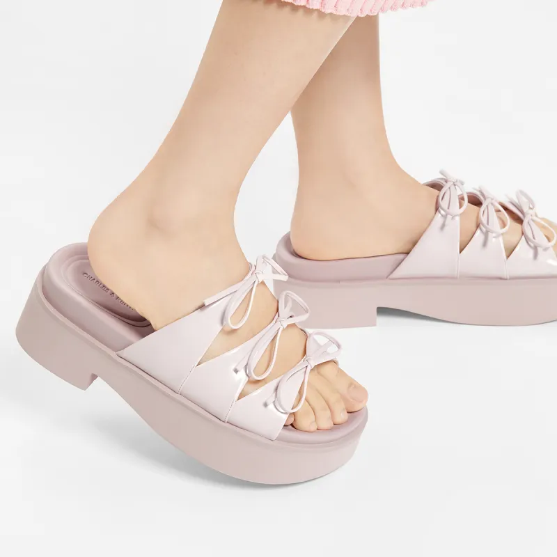 CHARLES&KEITH Composite Sole EVA Slide Slippers 5.5cm Women's-16