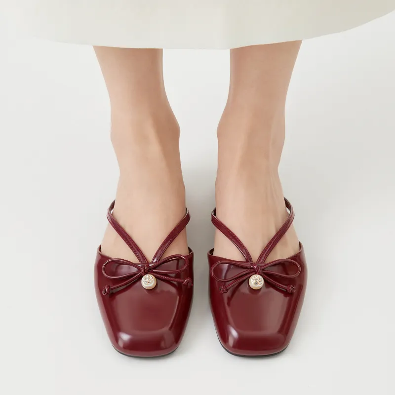 CHARLES&KEITH Composite Sole Closed Toe Slippers 1.6cm Women's-11