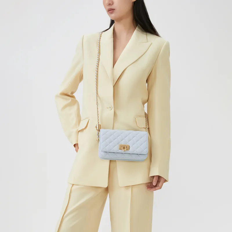 CHARLES&KEITH PU Small Square Bag Shoulder Bag Regular Women's Black/Beige/Cream Milk White/Pink-27