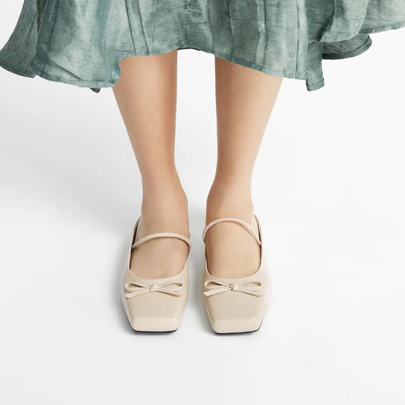CHARLES&KEITH Composite Sole Slip Resistant Closed Toe Slippers 0.8cm Women's Beige Beige/Black Black-3
