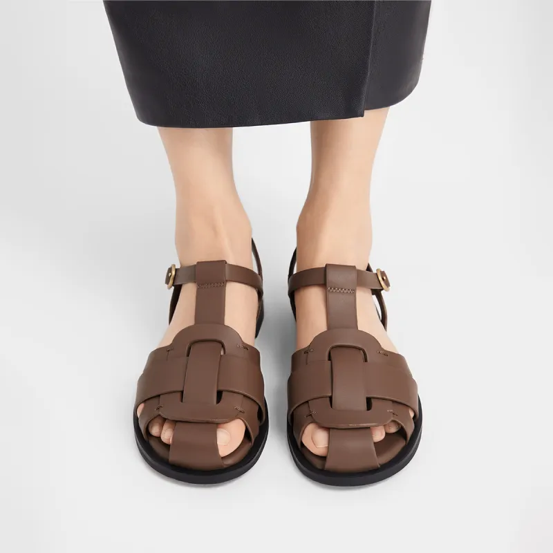 CHARLES&KEITH Small Ck Roman Sandals 1.3cm Women's-11