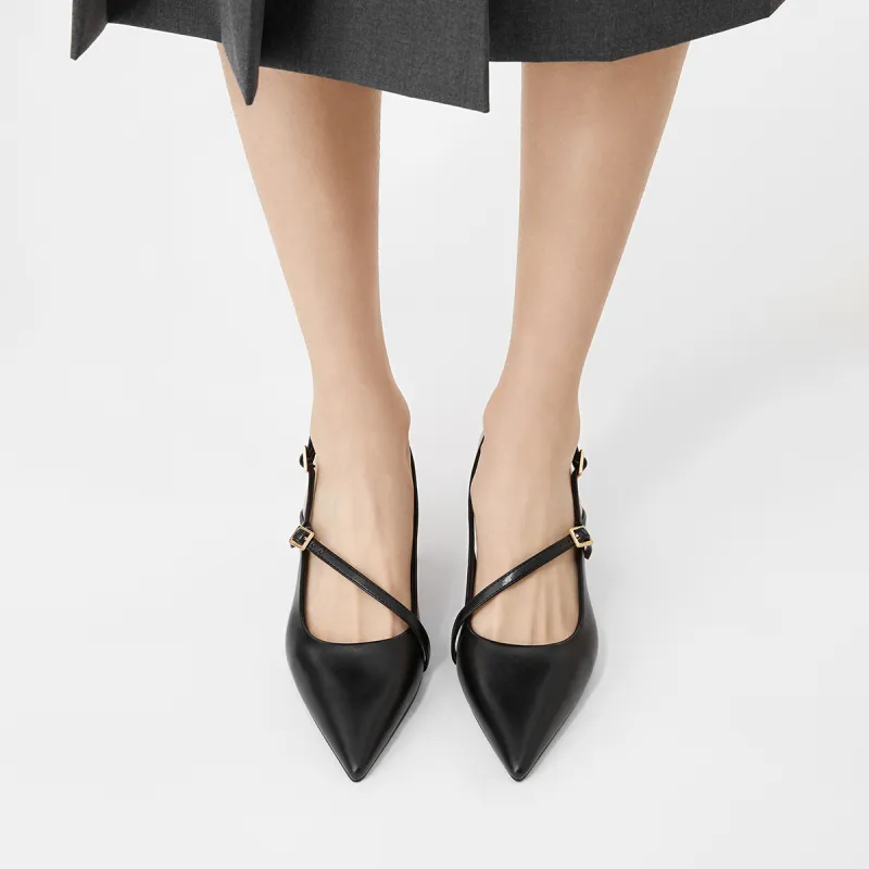CHARLES&KEITH Small Ck Slim Heel High Heels 6.5cm Women's-3