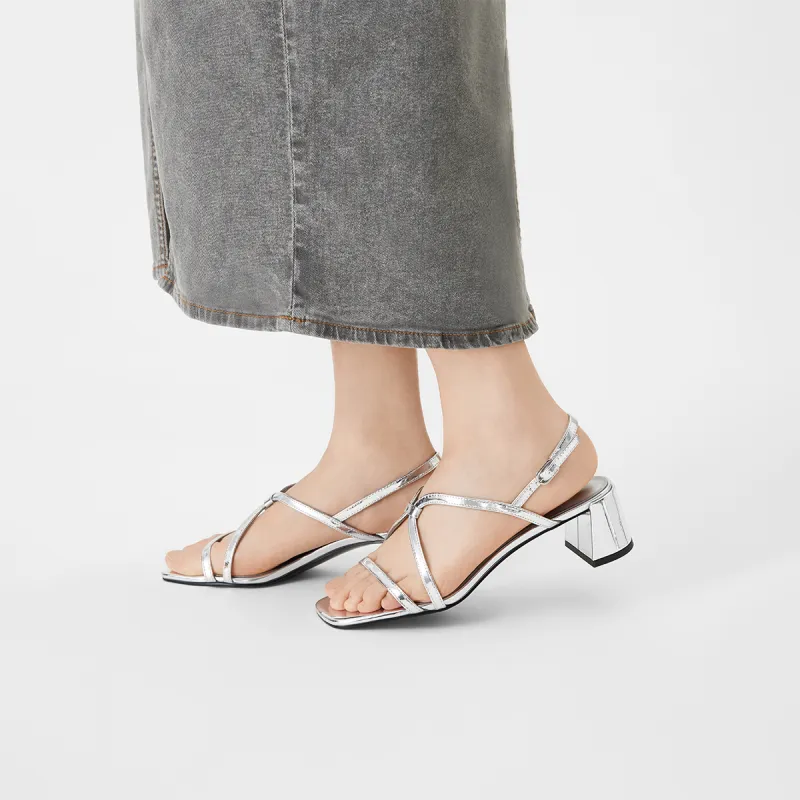 CHARLES&KEITH Small Ck One Strap Sandals 5.1cm Women's-11