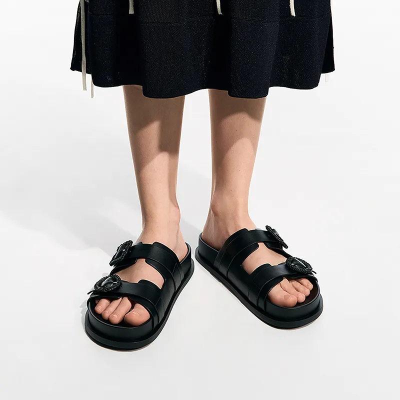 CHARLES&KEITH Composite Sole EVA Slide Slippers 2.2cm Women's-6