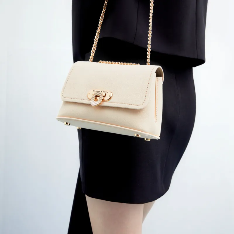 CHARLES&KEITH PU Small Square Bag Shoulder Bag Crossbody Bag Small Size Women's Multicolor-8