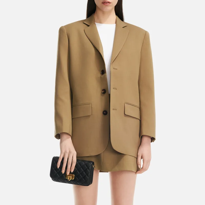 CHARLES&KEITH PU Small Square Bag Shoulder Bag Regular Women's Black/Beige/Cream Milk White/Pink-6