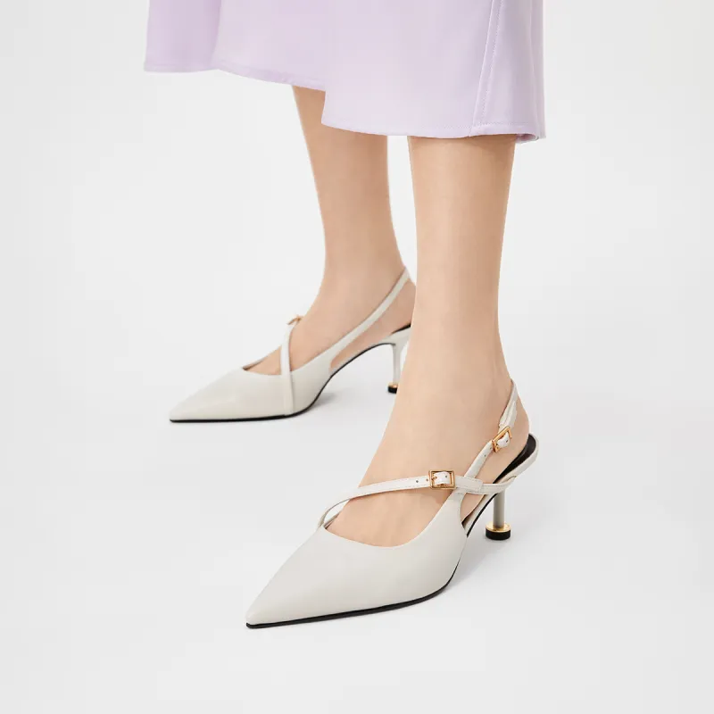 CHARLES&KEITH Small Ck Slim Heel High Heels 6.5cm Women's-11