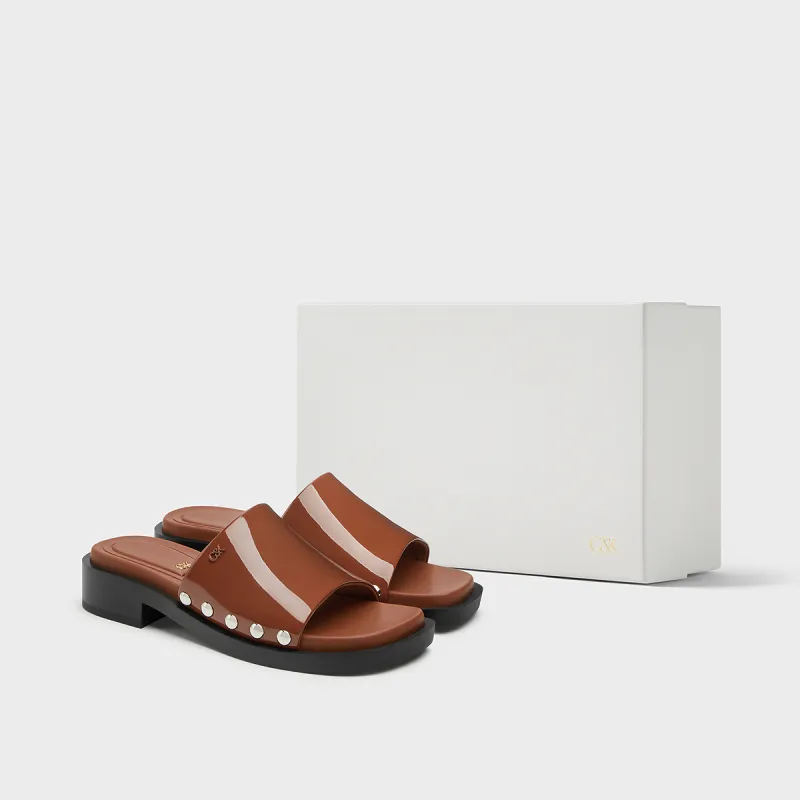 CHARLES&KEITH Composite Sole Slide Slippers 3.3cm Women's-7