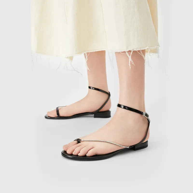 CHARLES&KEITH Small Ck One Strap Sandals 1.6cm Women's-7