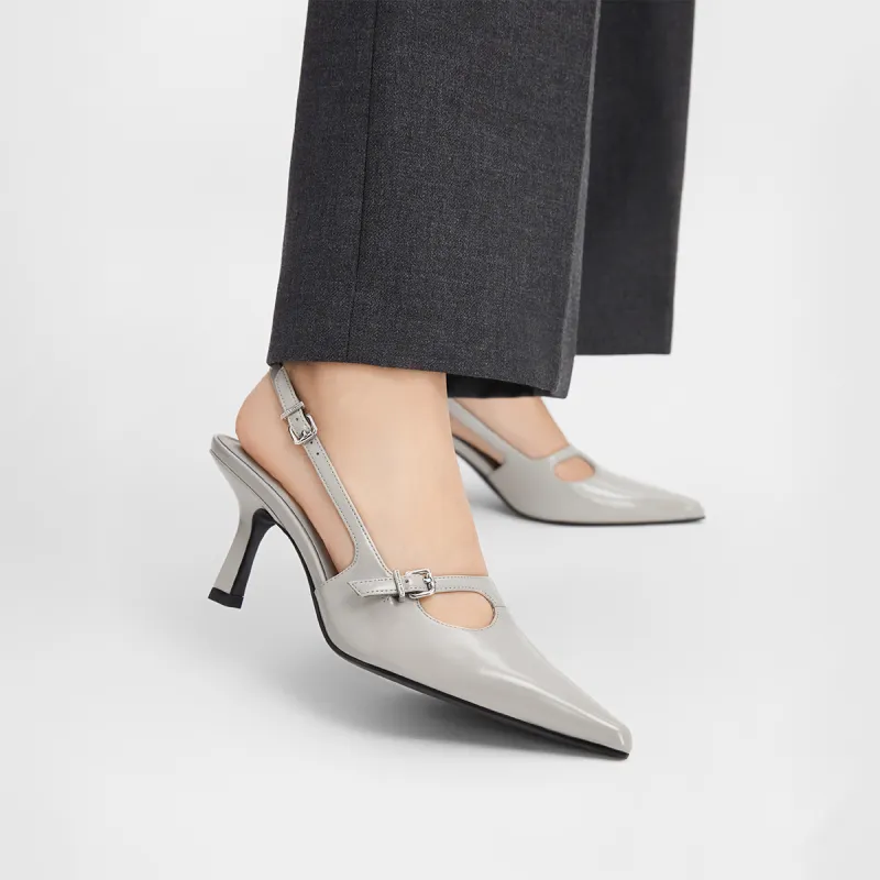 CHARLES&KEITH Small Ck Slim Heel High Heel Sandal 7cm Women's-7