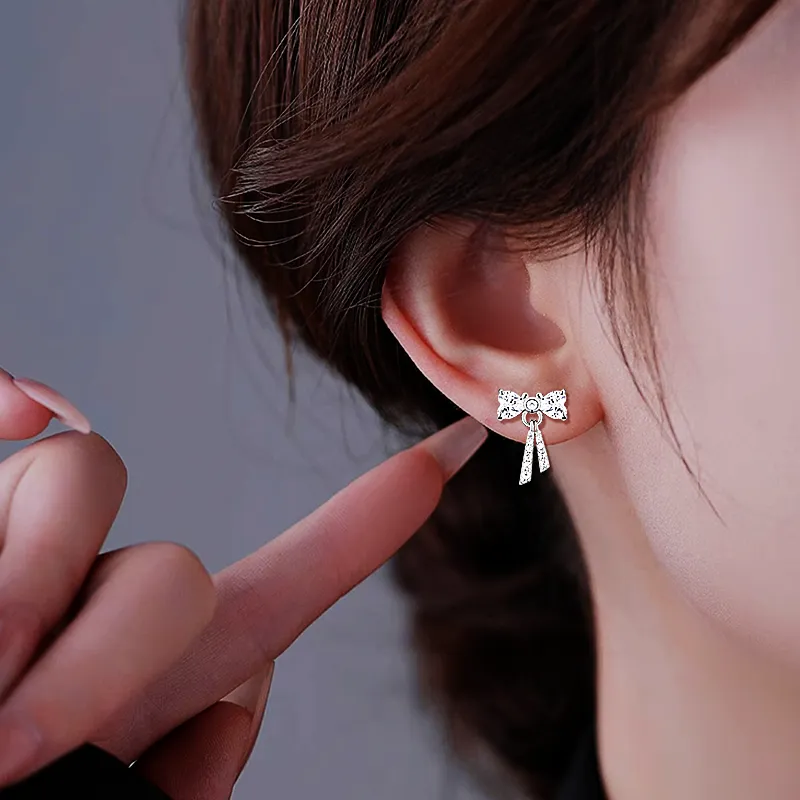 Disney S925 Silver Stud Earrings Women's-4