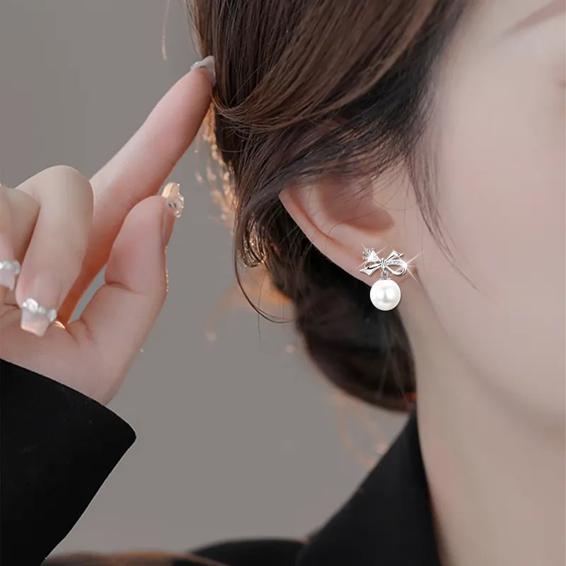 Disney S925 Silver Stud Earrings Women's-2