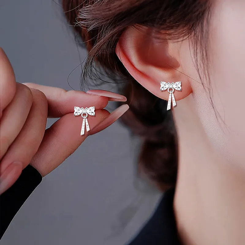 Disney S925 Silver Stud Earrings Women's-3