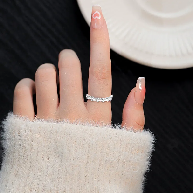 Disney S925 Silver Rings Women's Silver-4