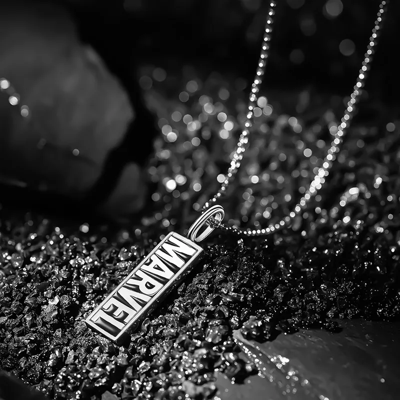 Disney Marvel Series Copper Necklaces Unisex Silver-4