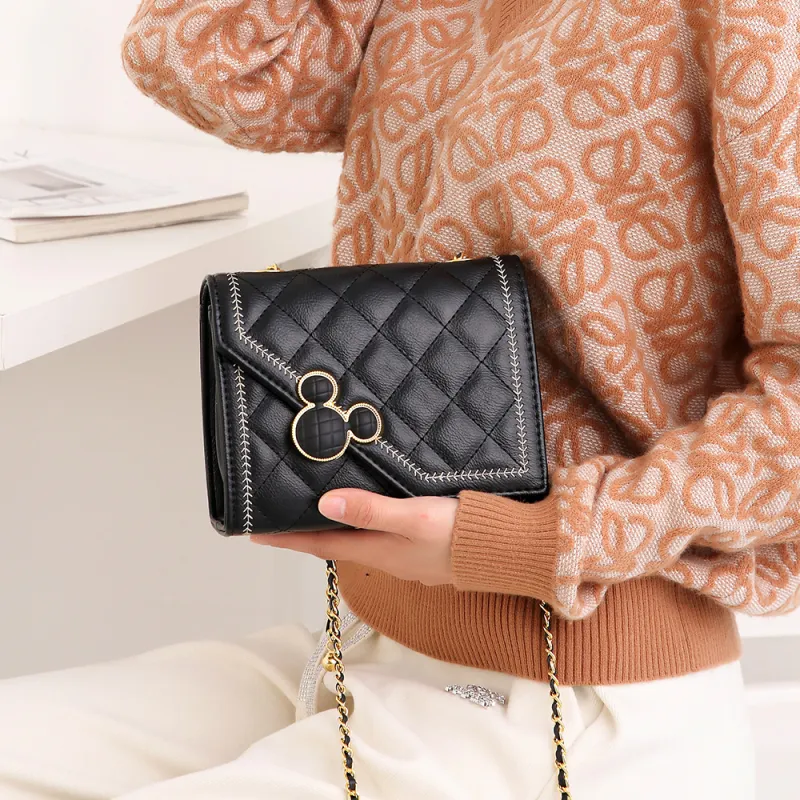 Disney Mickey Series PU Leather Crossbody Bag Regular Women's Brown-28