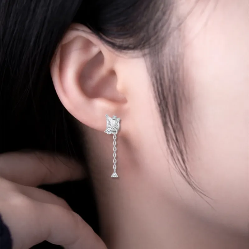 Disney S925 Silver Earrings Women's-3
