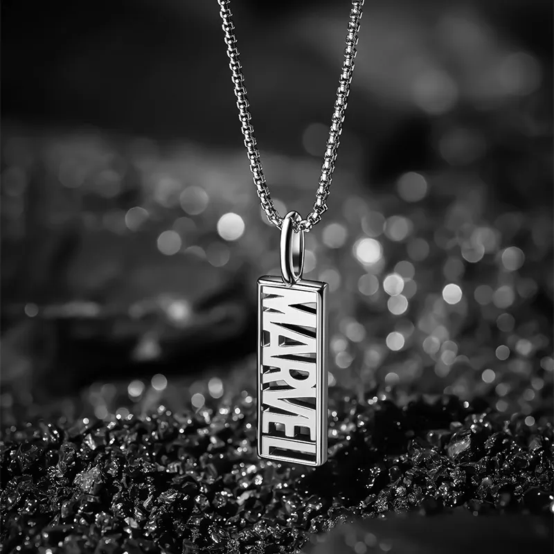 Disney Marvel Series Copper Necklaces Unisex Silver-3