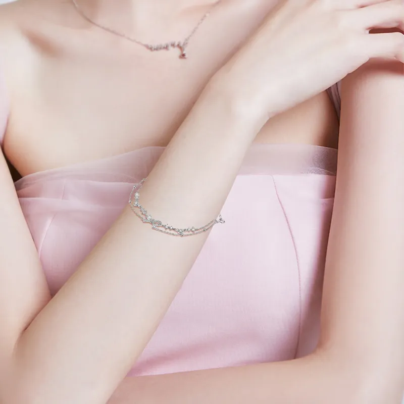 Disney Princess S925 Silver Bracelets Women's-3
