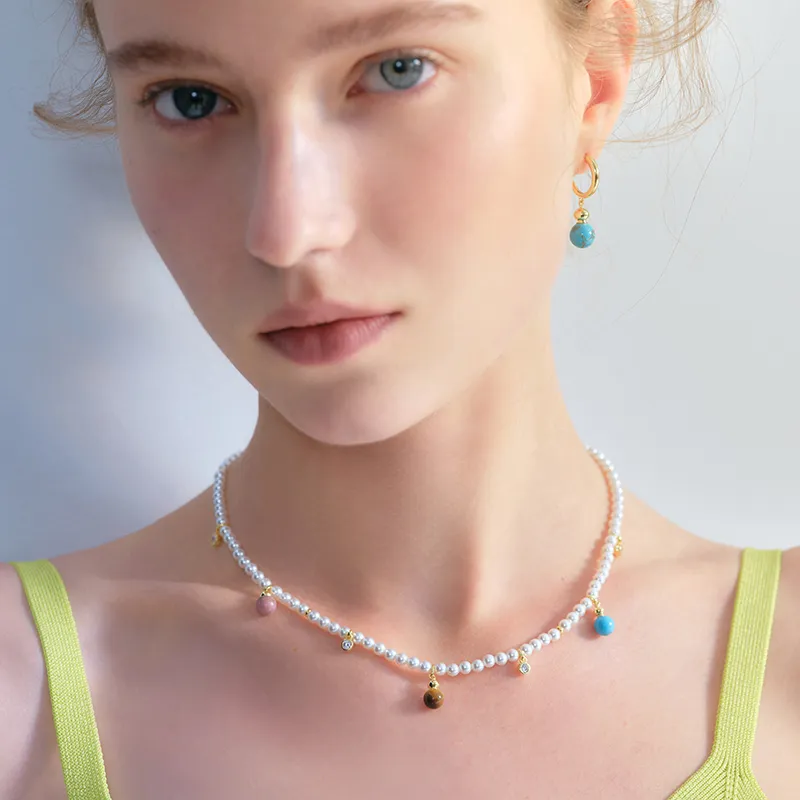 ZEGL Copper Plated In 14k Gold Necklaces Women's-3