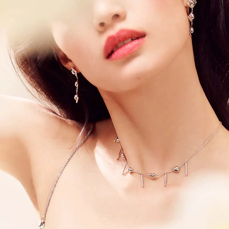 ZEGL Copper White Gold Plated Necklaces Women's-4