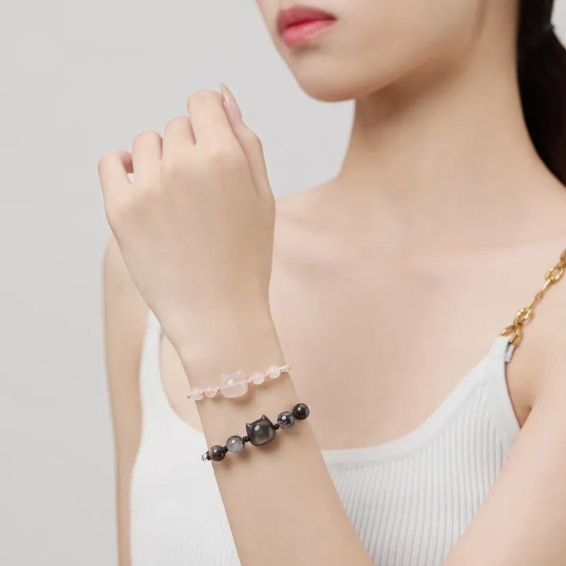 ZEGL Natural Chalcedony Bracelets Women's-5