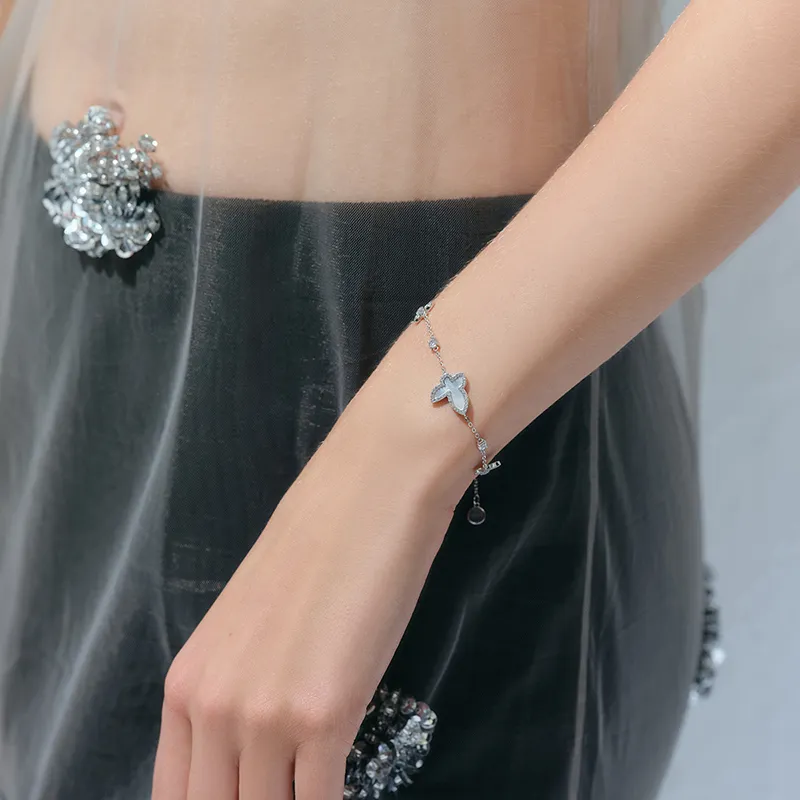 ZEGL 925 Sterling Silver Bracelets Women's-3