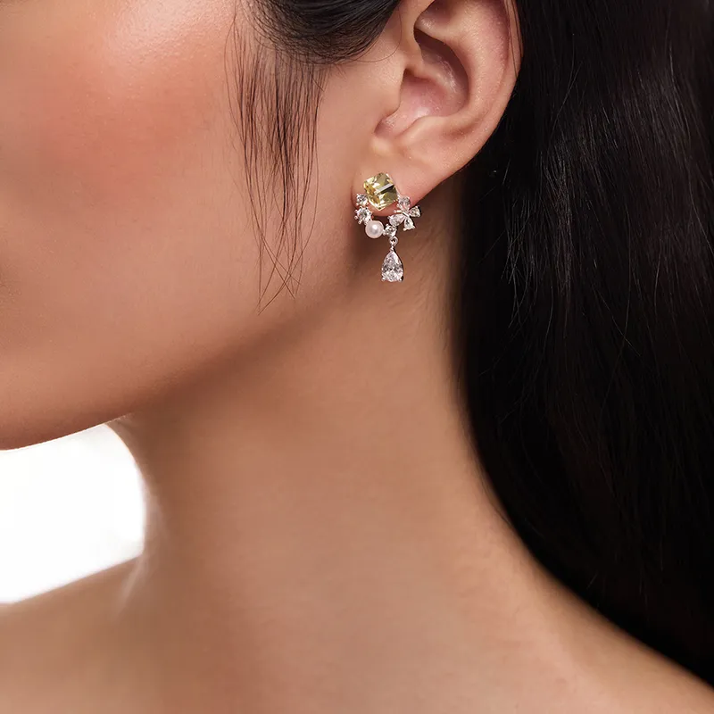ZEGL S925 Silver Earrings Women's-1