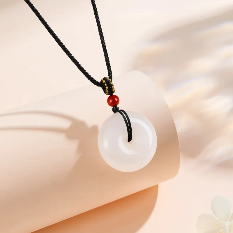 ZEGL Natural Chalcedony Necklaces Unisex-2