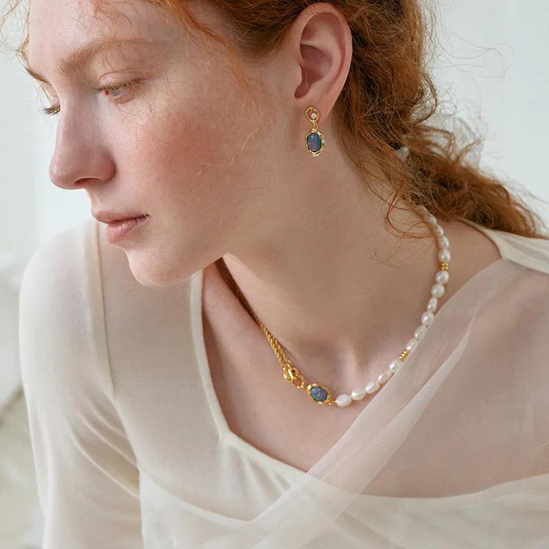 ZEGL Freshwater Pearl Necklaces Women's-4