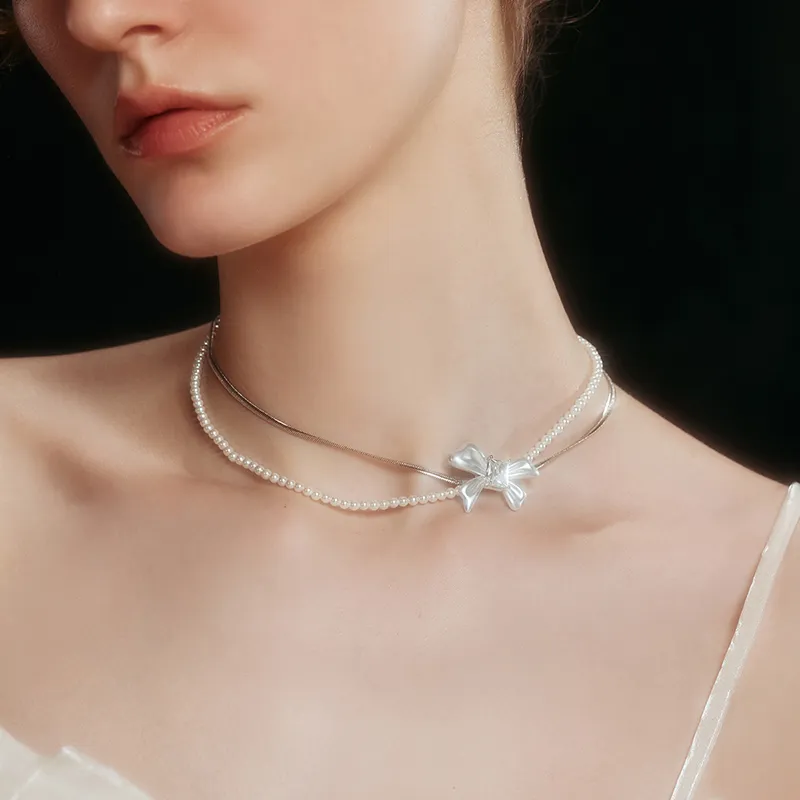 ZEGL Copper White Gold Plated Necklaces Women's-1