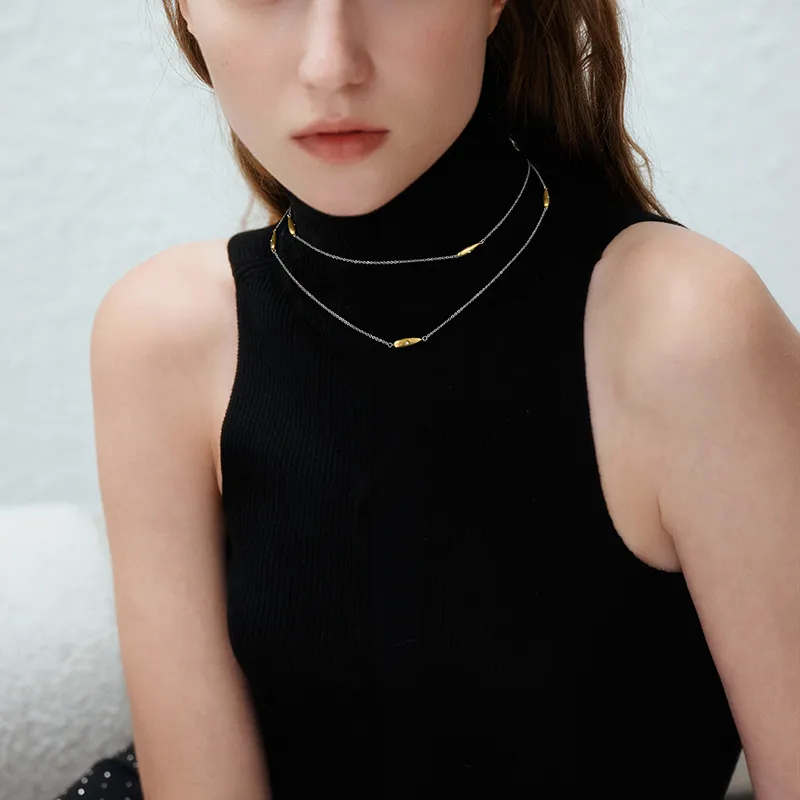 ZEGL Copper Plated With 14K Gold Necklaces Women's-1