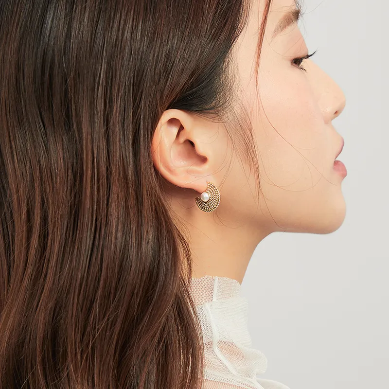 ZEGL Artificial Pearl Earrings Women's-1