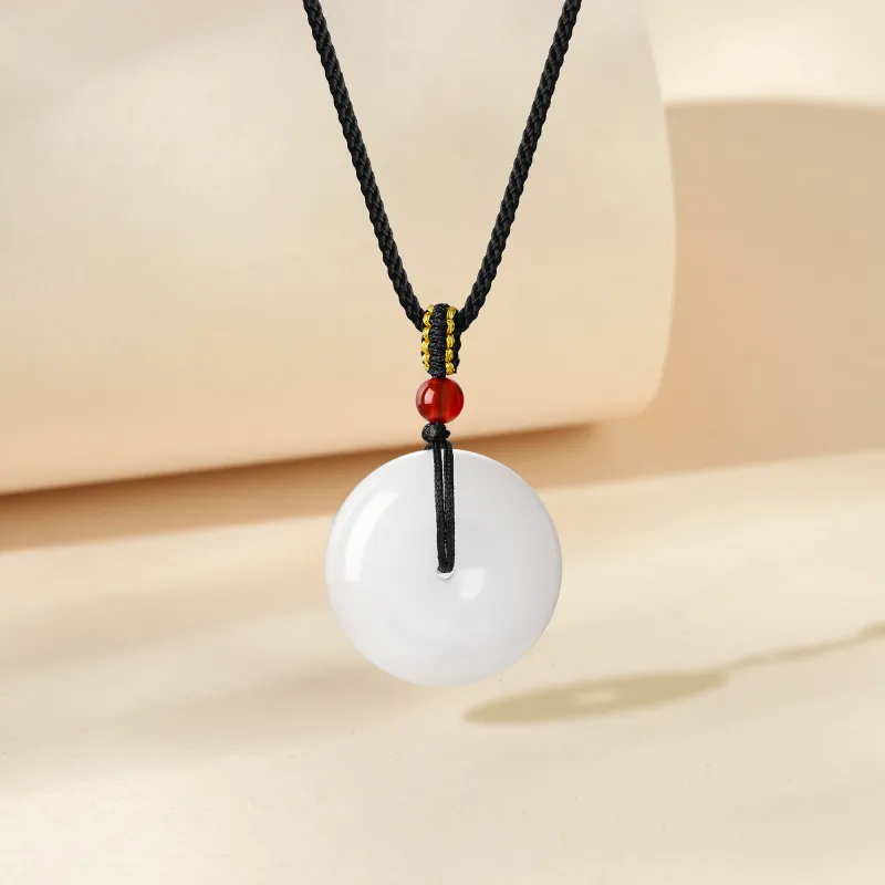 ZEGL Natural Chalcedony Necklaces Unisex-1