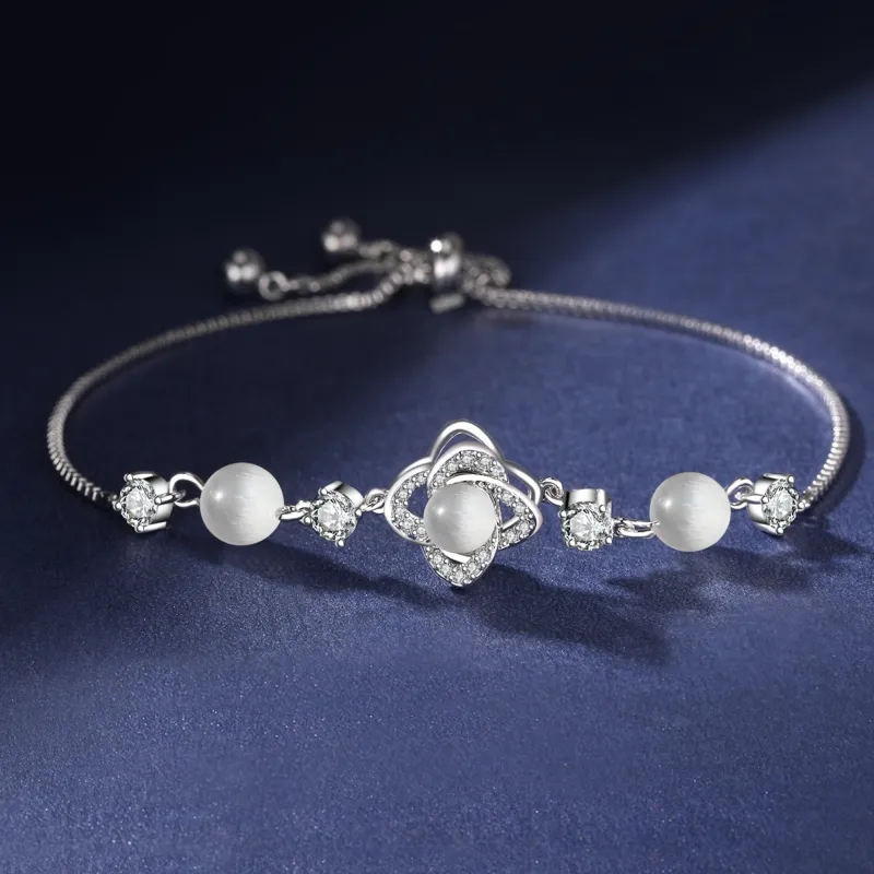 ZEGL Glass Cat Eye Bracelets Women's-1