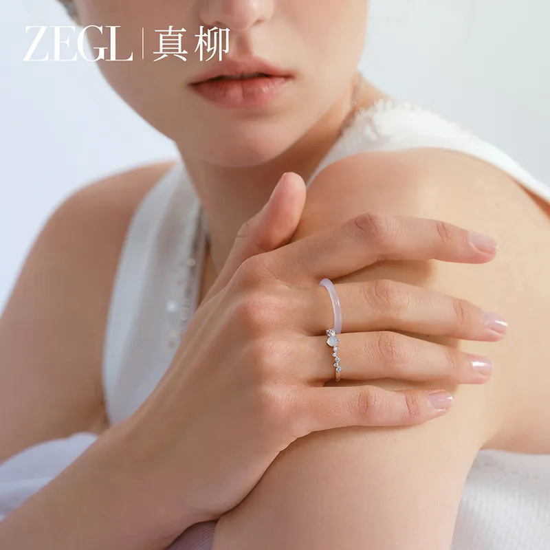 ZEGL Jade Rings Women's-2