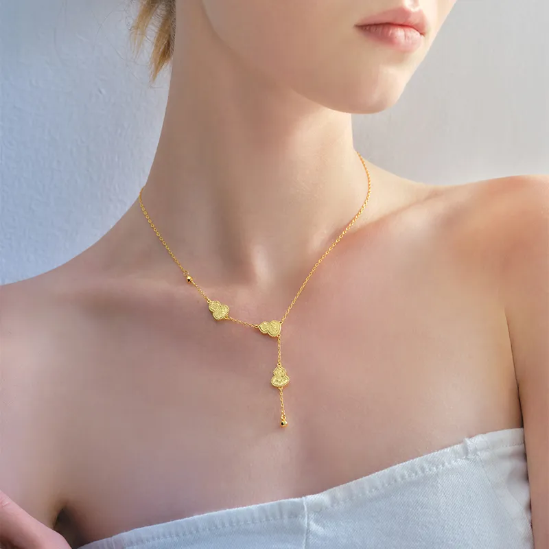ZEGL Copper Plated 18K Gold Necklaces Women's-1