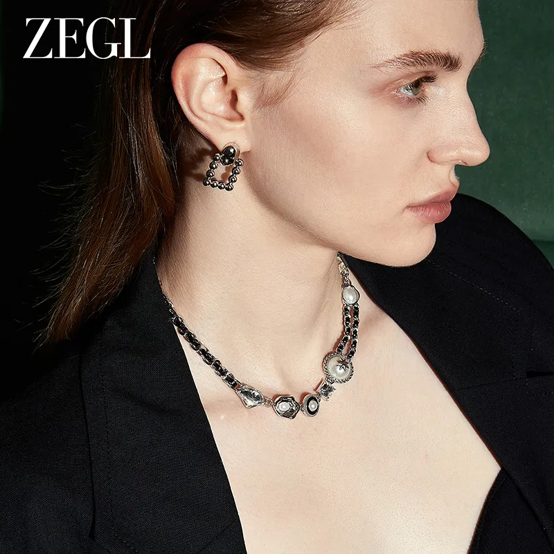 ZEGL Artificial Pearl Necklaces Women's-3
